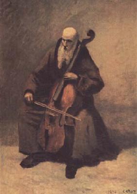 Jean Baptiste Camille  Corot Le moine au violoncelle (mk11) China oil painting art